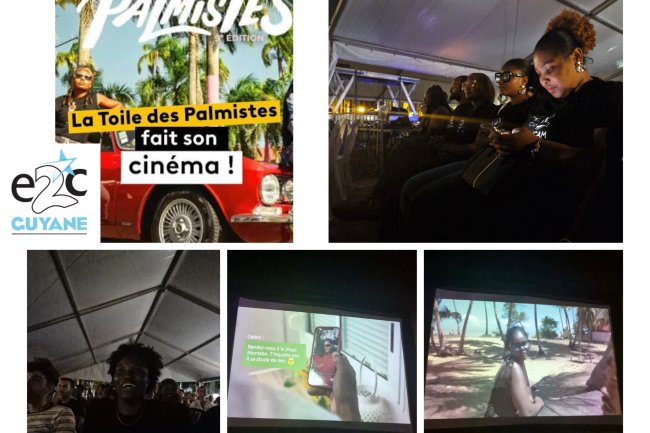 Présentation des travaux cinématographiques à la Toile des Palmistes